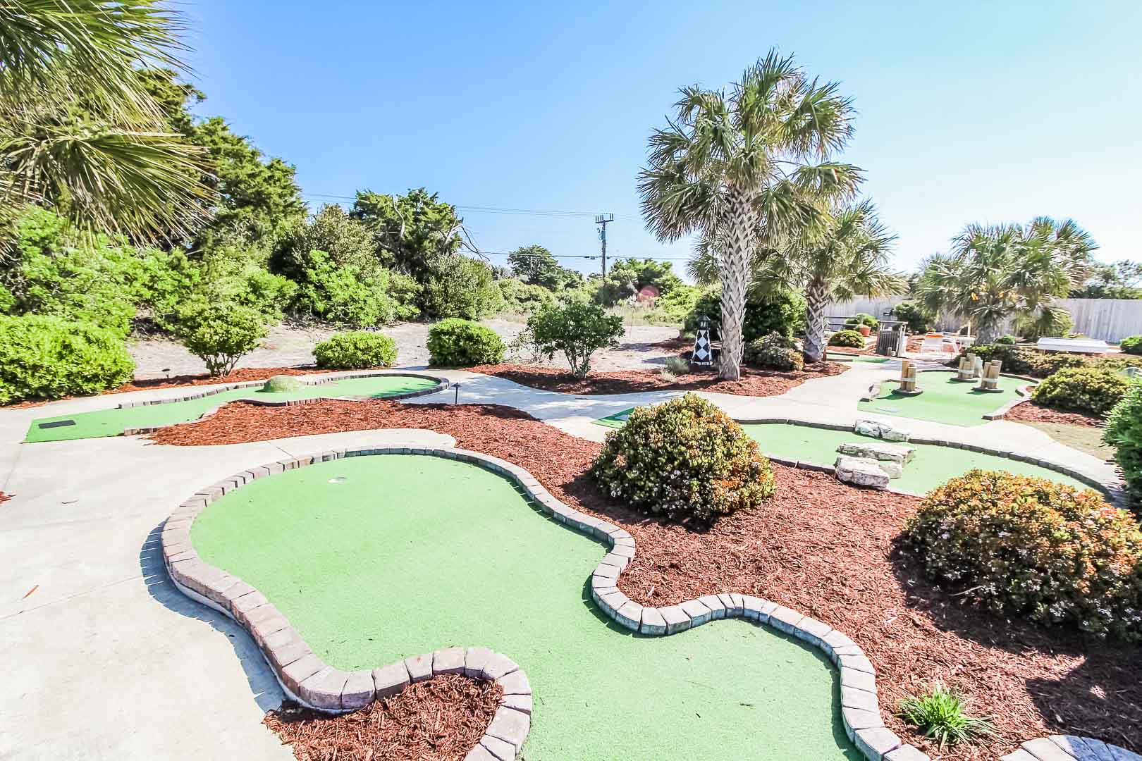 A mini-golf area for the family to enjoy at VRI's A Place at the Beach III in North Carolina